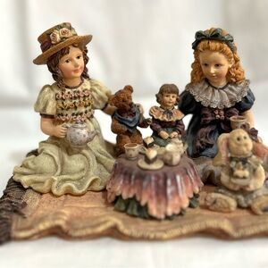 The Dollstone Collection from the Boyds Yesterday's Child series. Tea for Four